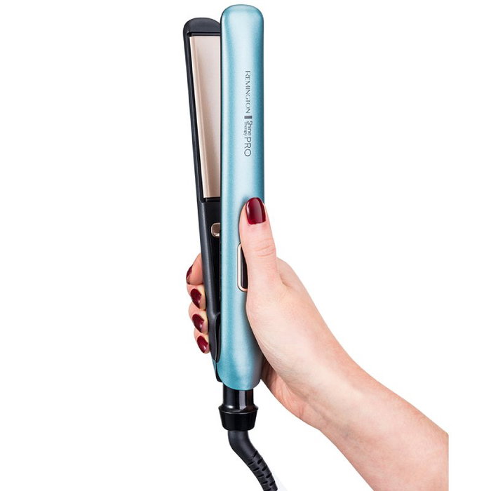Remington Shine Therapy Pro S9300 Plancha de Pelo Azul